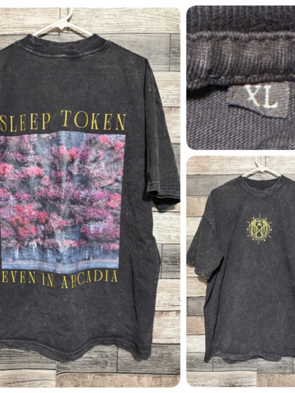 Sleep Token Even In Arcadia Heavyweight T Shirt Men’s XL Faded Black